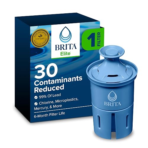Brita Longlast Filtro de agua, filtros de repuesto de larga duración para jarras y dispensadores, Duradero, Azul oscuro, 1ct, 1