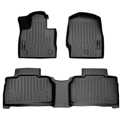 SMARTLINER Juego de Alfombrillas de Piso de Ajuste Personalizado para Todo Tipo de Clima, Compatible con Ford Explorer 2020-2023