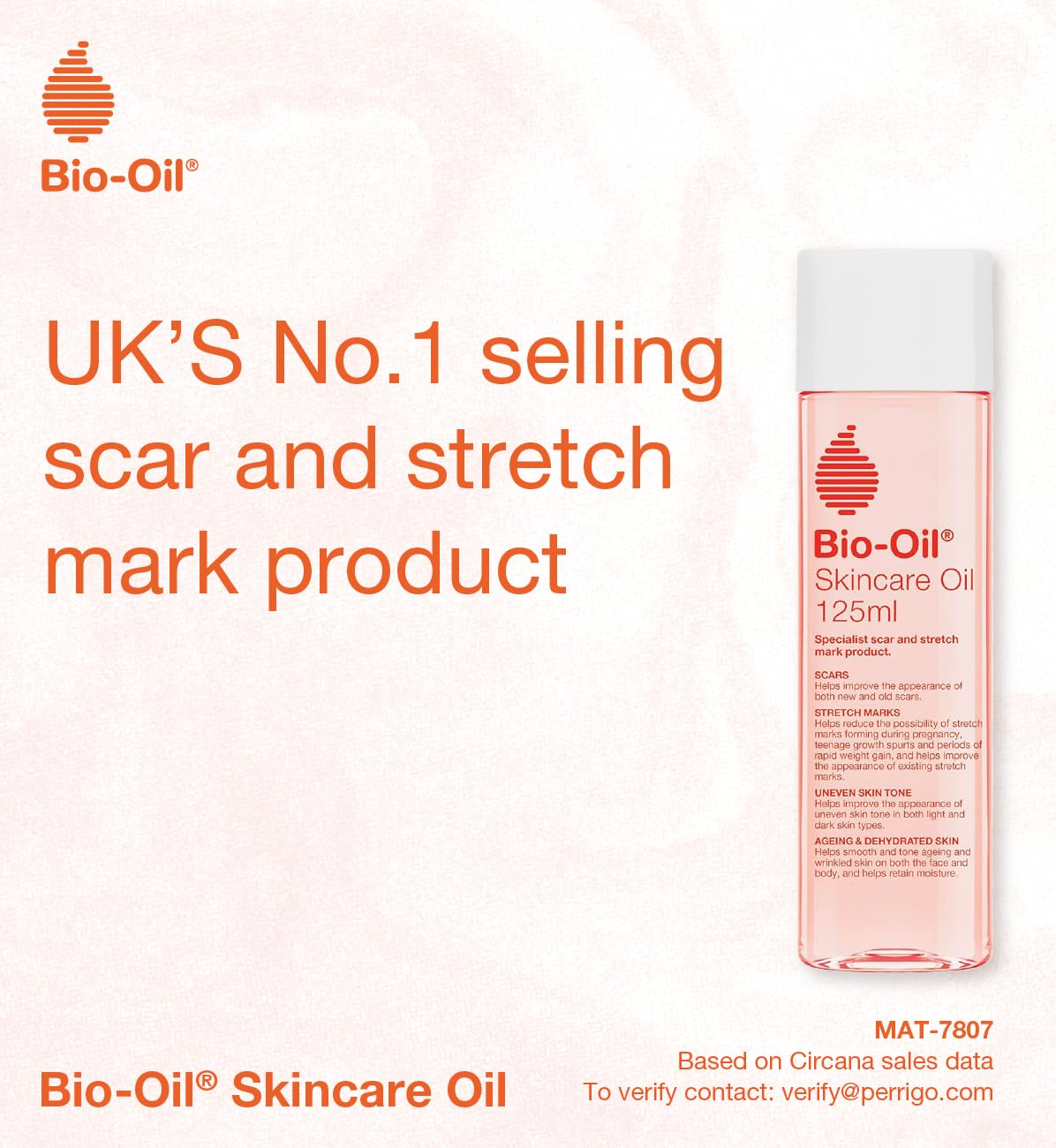 Bio-Oil, Aceite Corporal, Disminuye Cicatrices y Estrías, Skincare Oíl, 125 ml