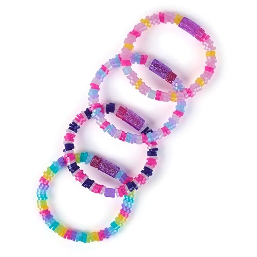 Cool Maker, Kit de expansión Stack’d Heishi, kit para hacer pulseras con más de 1300 cuentas, sirve para hacer 10 pulseras, juguetes de manualidades para niños y niñas a partir de 7 años
