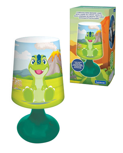 Lexibook Mini Lámpara de Mesita de Noche Unicornio, Luz Nocturna Inalámbrica - Dinosaurios