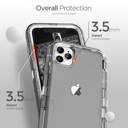 ORIbox - Funda Compatible con iPhone 13 Pro, Resistente a los Golpes, anticaídas, Transparente