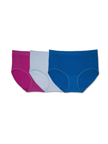 Fruit of the Loom Pantaletas Transpirables de Algodón, Paquete de 6, para Mujer - 10 - Surtido - Multicolor