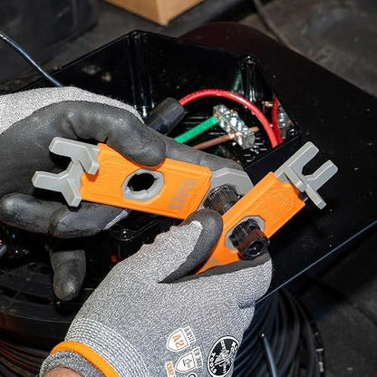 Klein Tools 68426S Llave aislante para panel solar, herramienta de montaje y desmontaje para conectores fotovoltaicos estilo MC4, 2 piezas