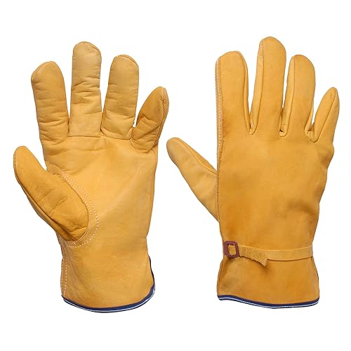 Surtek 137412 Guantes tipo argonero de piel de vacuno con cintillo unitalla