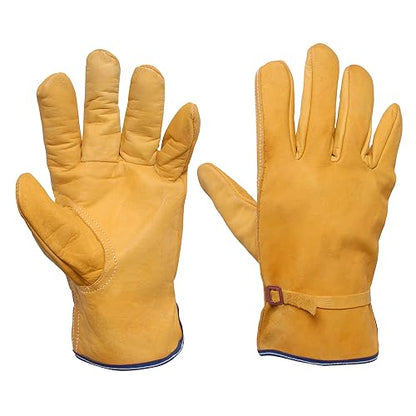 Surtek 137412 Guantes tipo argonero de piel de vacuno con cintillo unitalla