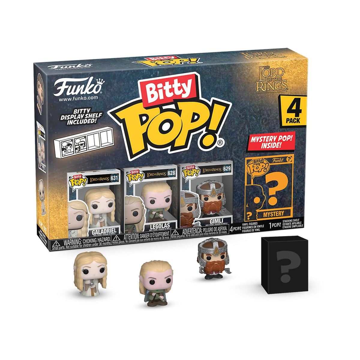 Funko Bitty Pop!: El Señor de los Anillos - Paquete de 4 Mini Figuras Coleccionables - Modern