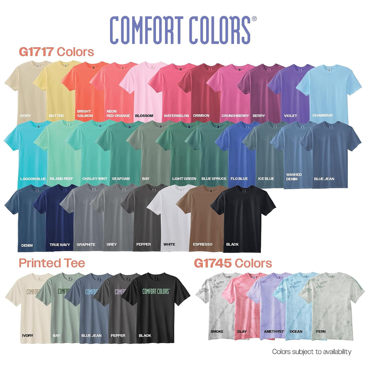 Comfort Colors Short Sleeve tee, Style G1717 CamisetaHombre