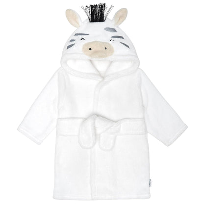 Gerber Albornoz Infantil con Capucha de Tiburón - 0-9 Meses - Cebra gris