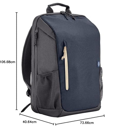 HP Mochila para Laptop 15.6", 18L, Impermeable, Ultraligera, Ergonómica, Expandible, Azul (6B8U7AA)