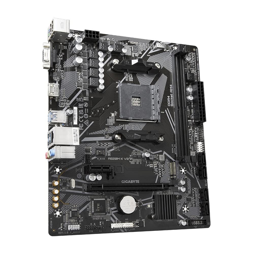 GIGABYTE A520M K V2 Placa Base MicroATX [con chipset AMD A520] MB6136