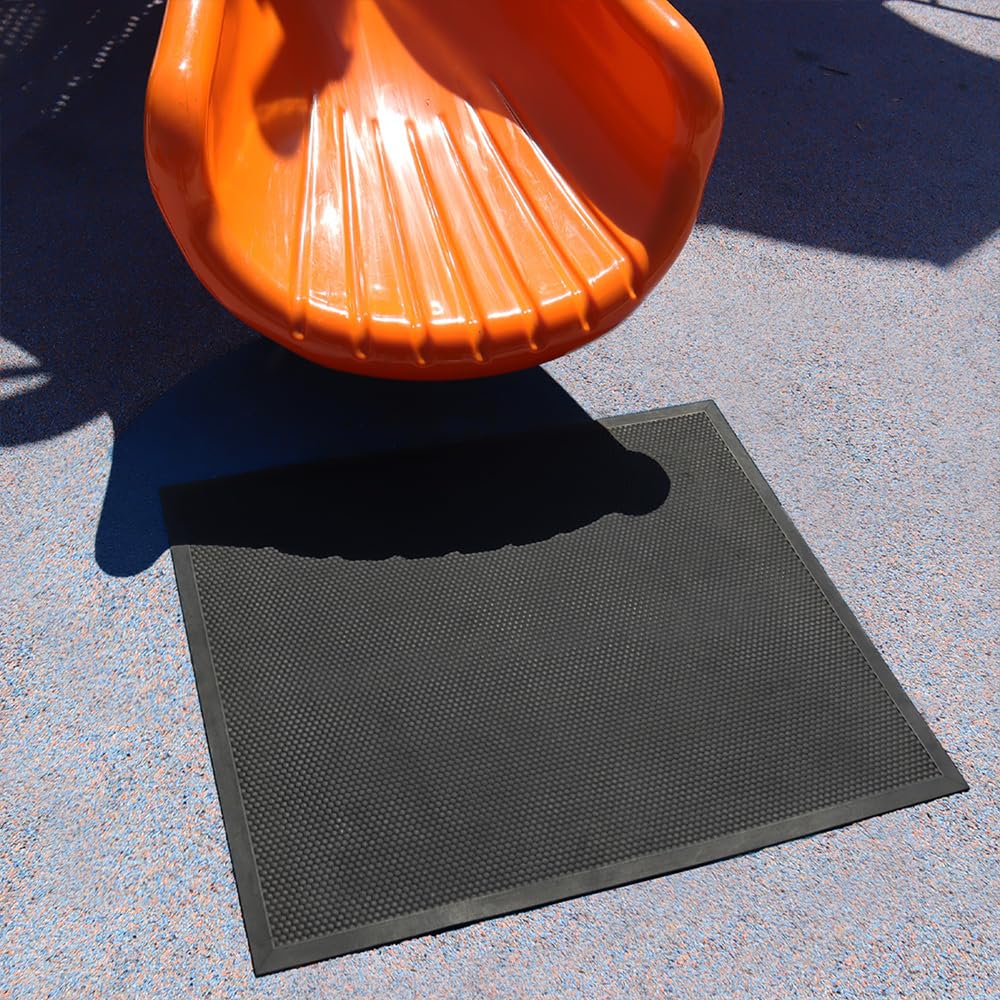 Rubber-Cal - Tapete de Aterrizaje Deslizante para Patio de recreo, 36 x 48 Pulgadas