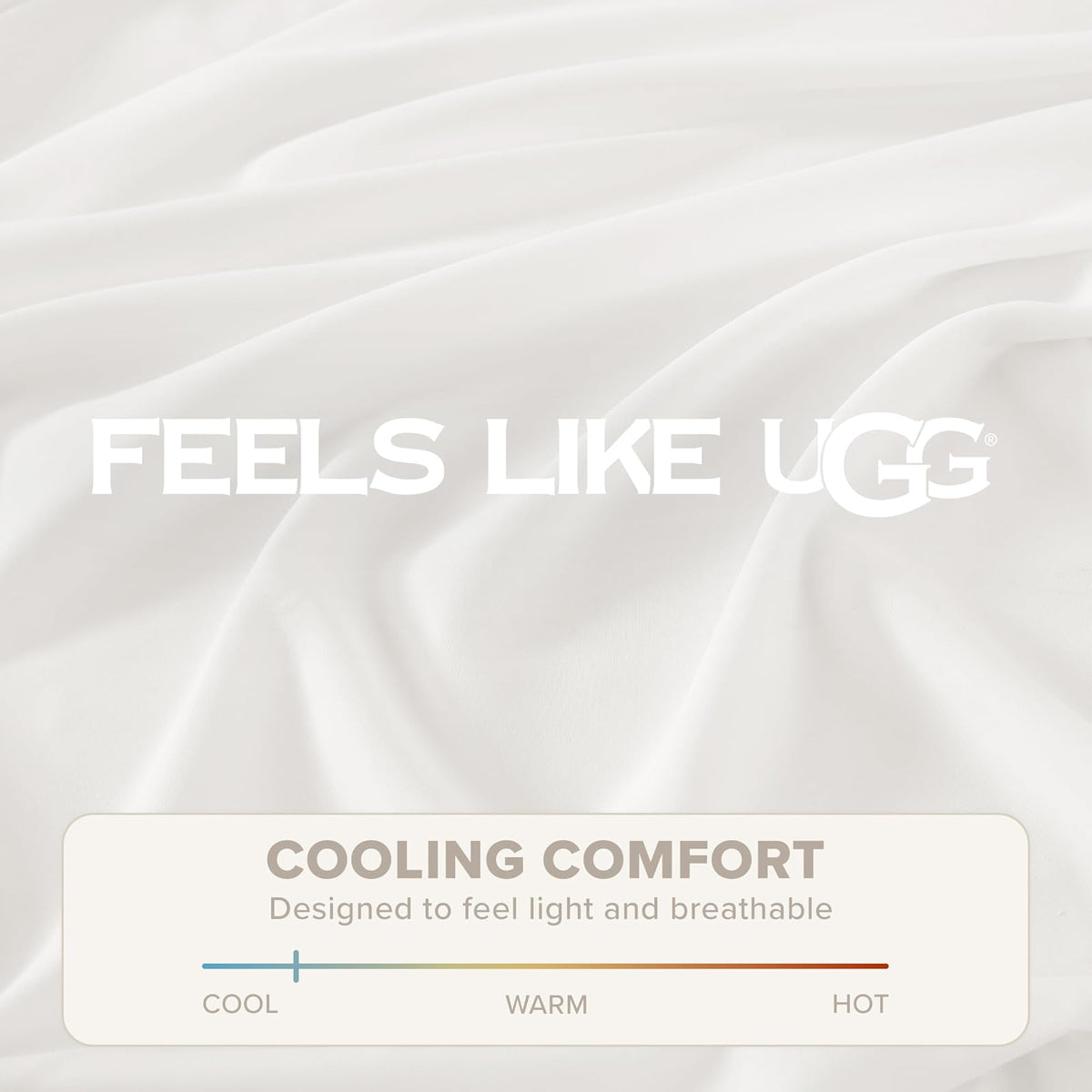 UGG - Juego de sábanas de Lujo de 4 Piezas con Bolsillos Profundos y 2 Fundas de Almohada Lavables a máquina, para recámara básico y Ropa de Cama universitaria, tamaño matrimonial XL, Blanco (Hedi)