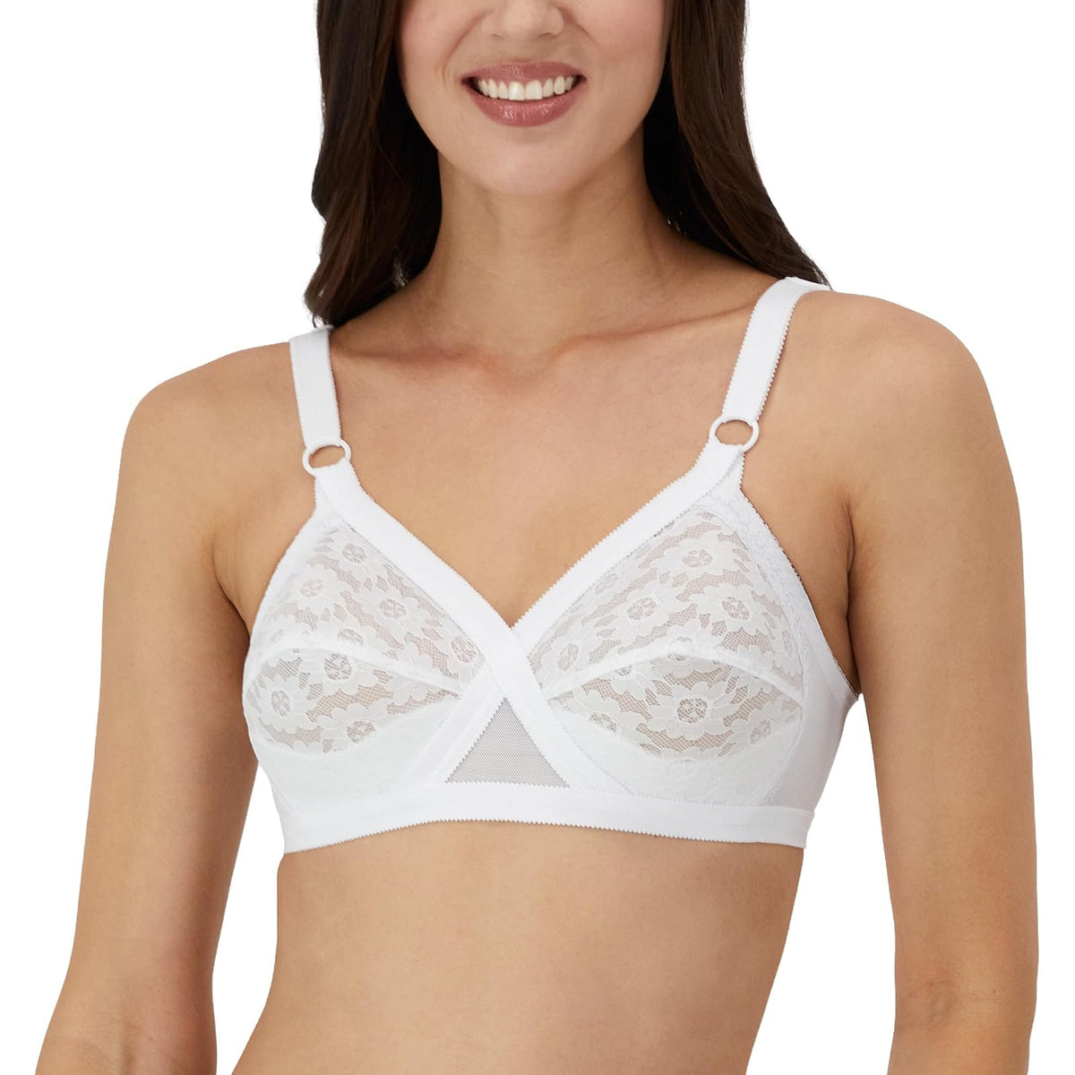 Playtex Playclassics Bra Criss-Cross Sin Varillas - Blanco - 34B