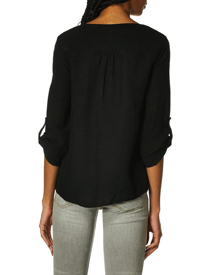 Calvin Klein Rl/Slv con corbata @Cllr Blusas para Mujer