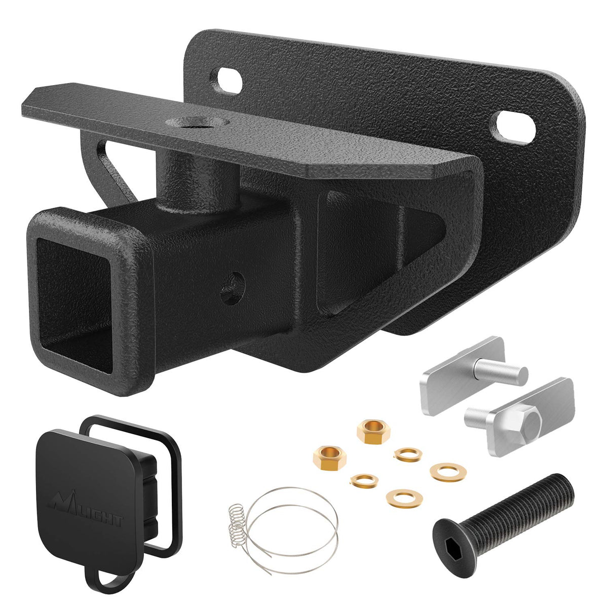 Nilight Receptor de Enganche de Remolque Trasero 90055A, 5 cm, Clase 3, para Dodge Ram 1500 2003-2018 y Ram 2500/3500 2003-2013