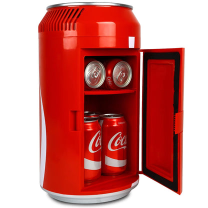 Koolatron CC06 Coca Cola Mini Enfriador de Latas | 8 can, negro rojo, 13 L, 14 cuartos