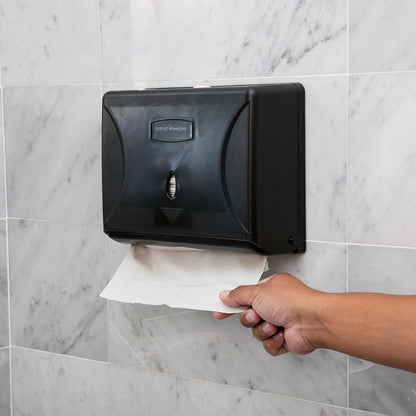 Mind Reader - Dispensador de Toallas de Papel, Soporte para Toallas de Papel, Montaje en Pared, baño, 10.25 Pulgadas de Largo x 3.75 Pulgadas de Ancho x 8 Pulgadas de Alto, Juego de 3, Color Negro