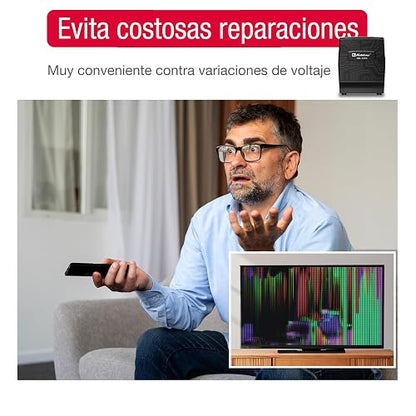 Koblenz Regulador Electrónico de Voltaje de 1350 VA / 700 W con 8 Contactos Regulados, con Luz LED, Supresor de Picos, Ideal para Televisiones y Computadoras, para Hogar y Oficina RB-1350