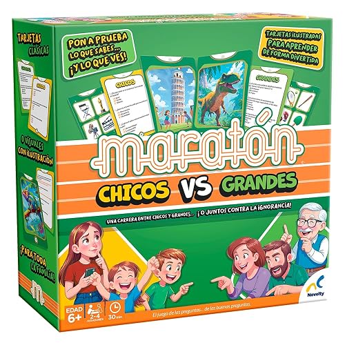 NOVELTY CORP Juego DE Mesa MARATON Chicos VS Grandes Caja Carton