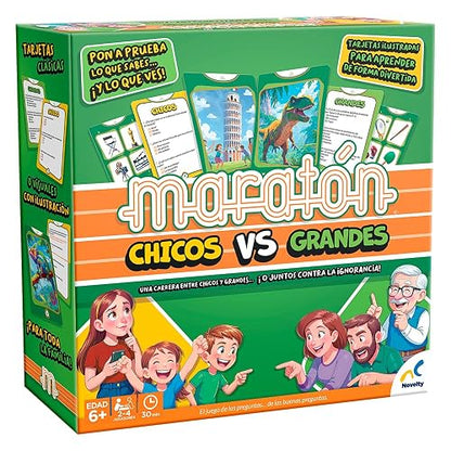 NOVELTY CORP Juego DE Mesa MARATON Chicos VS Grandes Caja Carton