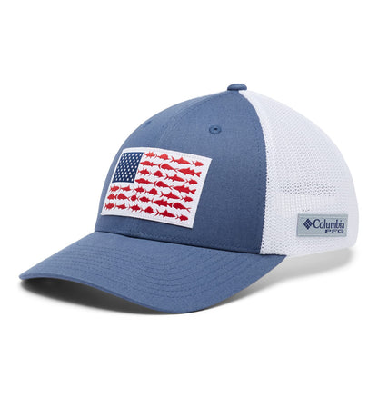 Columbia PFG - Gorra de Malla con diseño de Bandera de Peces Gorra para Unisex Adulto