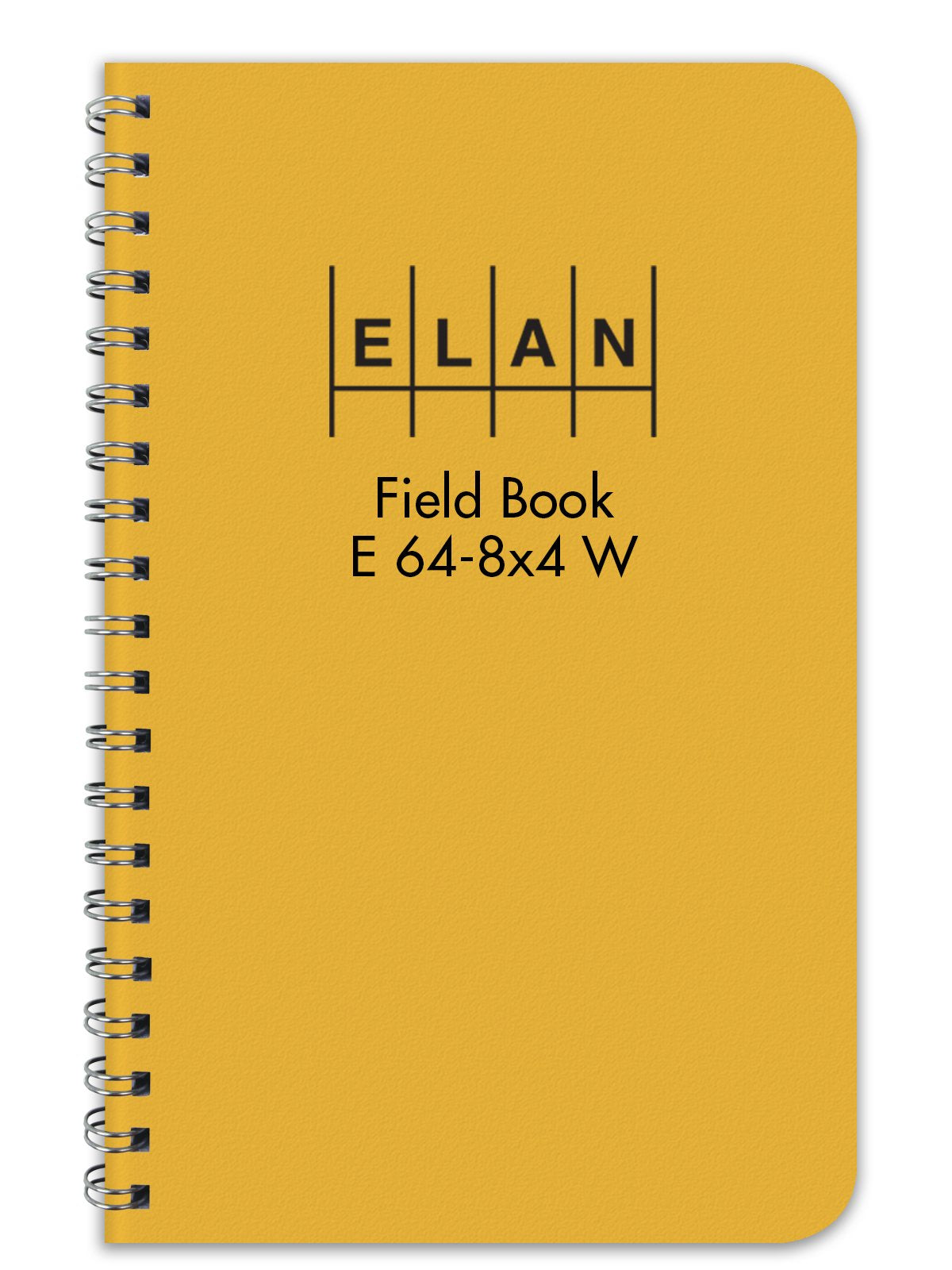 Elan Publishing Company E64-8 x 4 W Wire-O Field Surveying Book 4 7 ¼ Yellow Stiff Cover (E64-8 x 4 W Yel)