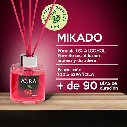 Aura 2Pack Mikado Cerezo 100 ml. Ambientador