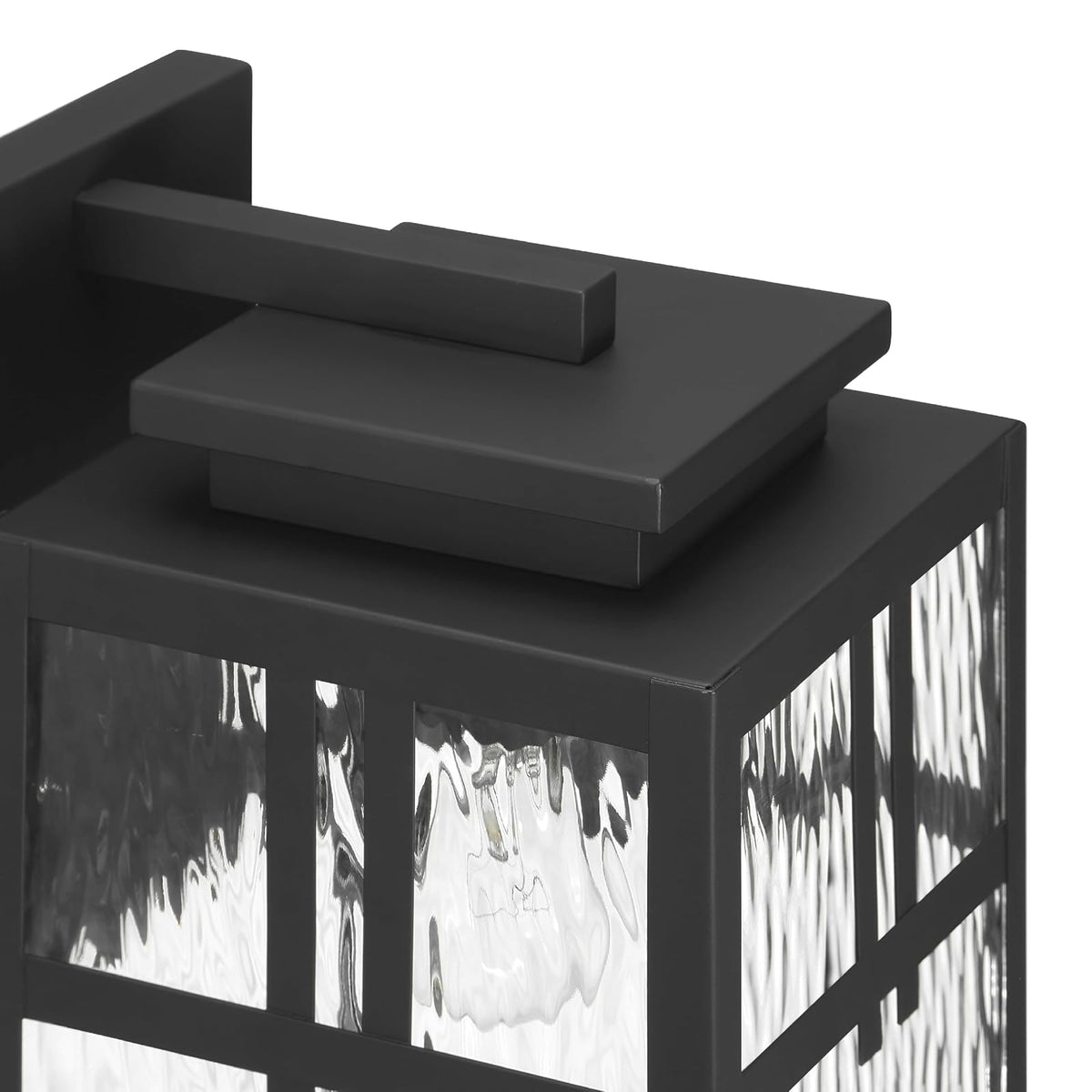 Hunter Fan, Colgante de pared Aspenbrook Negro Mate para Exterior 1 Luz, 14 pulgadas