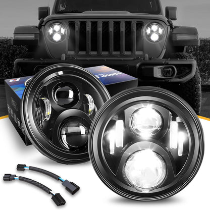 Nuvision Lighting NVL-FL-001 Luz Antiniebla LED 4" Aprobada DOT - 7" Headlights - Proyector LED completo