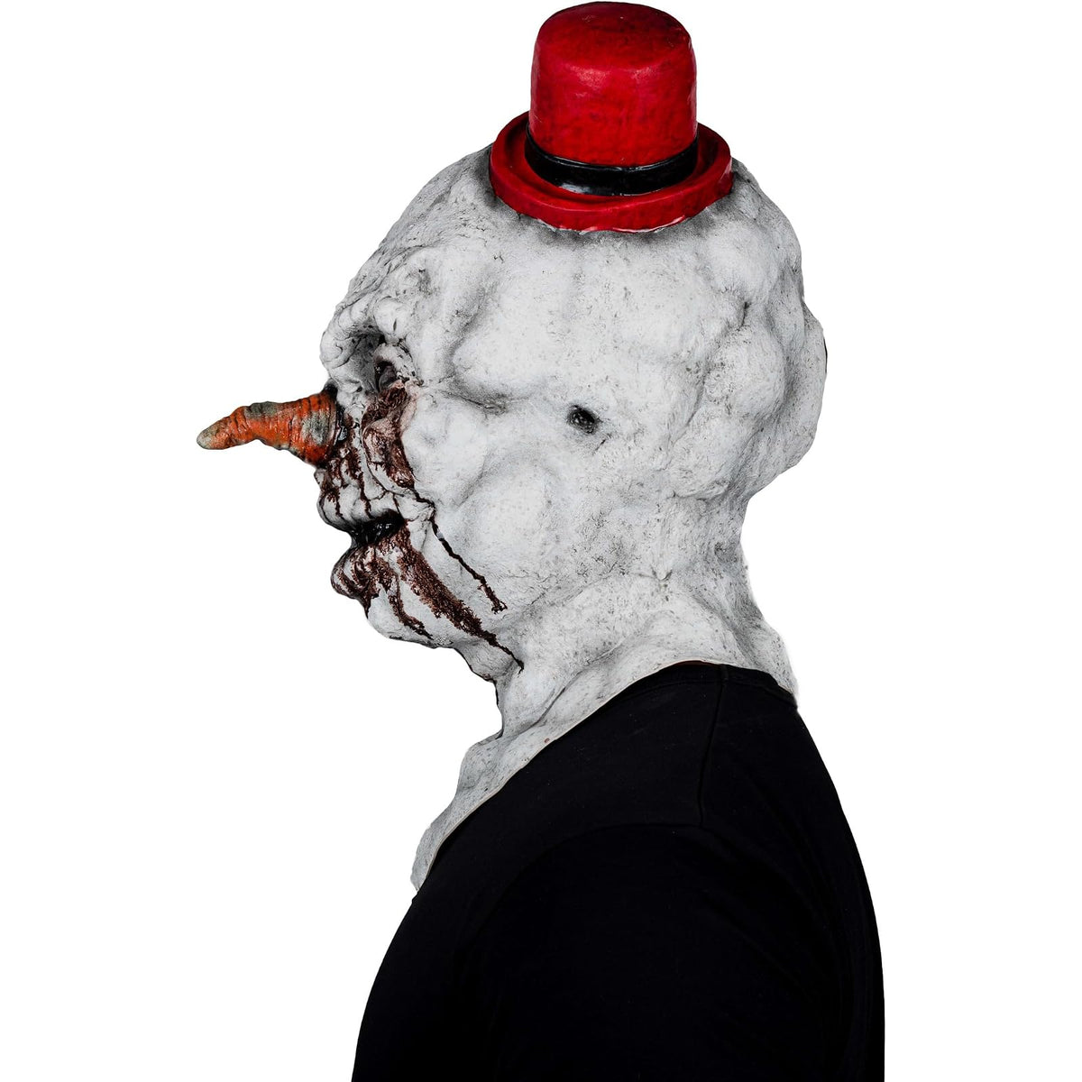 Ghoulish Productions Máscara De Látex Frosty Demon, Accesorio Látex Cosplay Demonio de Nieve, Disfraz Aterrador para Halloween y Fiestas Temáticas, Cosplay Muñeco de Nieve, Diseño Artesanal