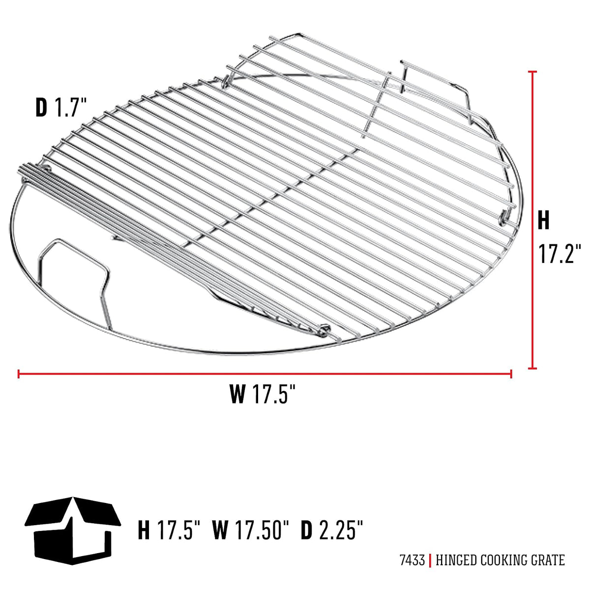 Weber 7433 Hinged Cooking Grate