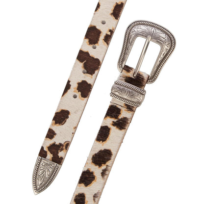 Lucky Brand Western Style Fashion Leather Belt With Metal Buckle Cinturón Mujer