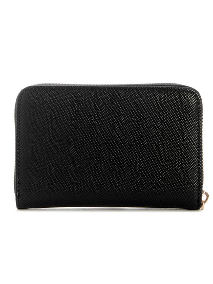 GUESS CARTERA LAUREL II SLG MED ZIP AROUND MUJER NEGRO ZG7459140-BLA