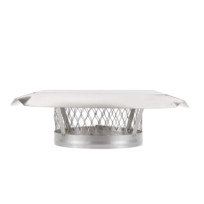 HY-C LC10 - Abrazadera redonda de acero inoxidable en tapa de chimenea de un solo conductor, 25,4 cm