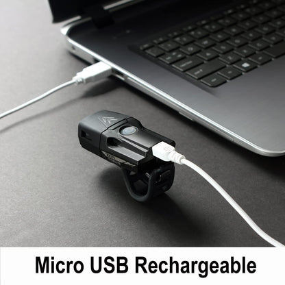 Cygolite Zot Luz de Bicicleta 450 Lúmenes | Compacto, Faro Recargable USB, 8 Modos, IP67 Resiste Agua, Para Carretera Transporte