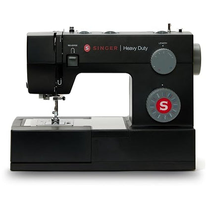 SINGER 4432 - Máquina de coser negra de alta velocidad con kit de accesorios, motor fuerte con potencia de perforación mejorada, 110 aplicaciones de puntadas, marco de metal completo, ojal de 1 paso y