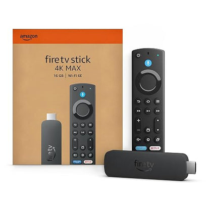Fire TV Stick 4K Max (modelo más reciente), compatible con Wi-Fi 6E, fondo ambiental