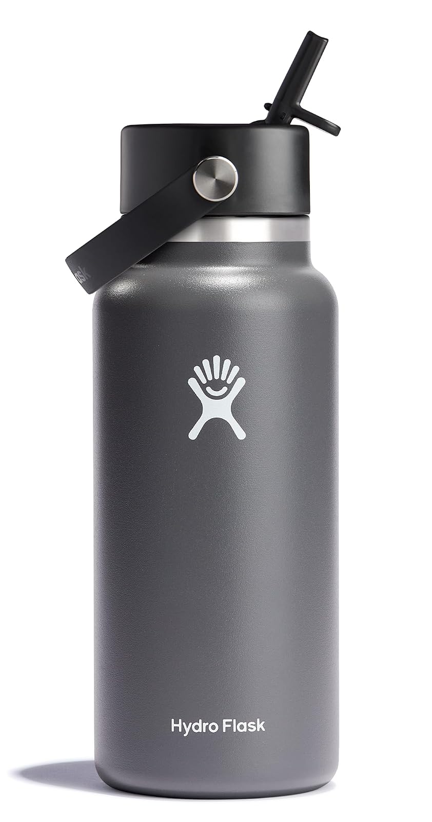 Hydro Flask Botella con Tapa de Popote Flexible, Acero Inoxidable - 32 onzas - Piedra