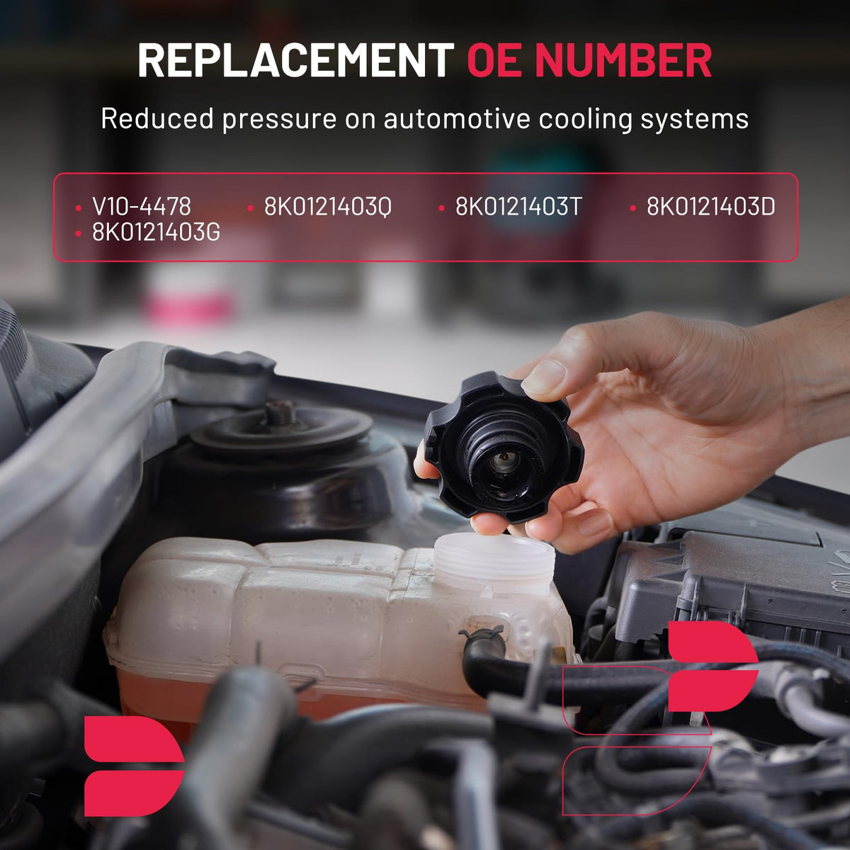 BDFHYK - Depósito de expansión de refrigerante de motor compatible con Jeep Liberty 2002 2003 2004 2005 2006 2007 V6 3.7L Reemplazar 603-319 52079848AA 52079788AD 52079788AD CY0771 de los 6471 V330228