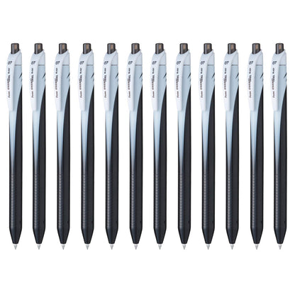 Pentel EnerGel Bolígrafo Retráctil Punto 0.7mm, Caja 12 Piezas - Tinta Negra