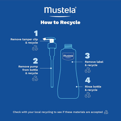Agua limpiadora para bebés Mustela - Agua micelar sin enjuague - con aguacate natural y aloe vera - para la cara, el cuerpo y el pañal del bebé - 10.14 fl. onz.