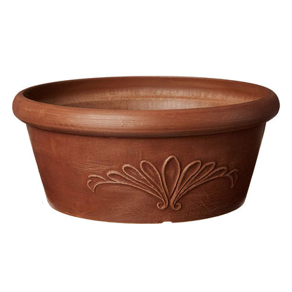 Arcadia Garden Products PSW TA20TC - Molde Compuesto de plástico/Piedra/Madera, sin Agujero de Drenaje (perforable), 8 x 3 Pulgadas, Color Terra Cotta