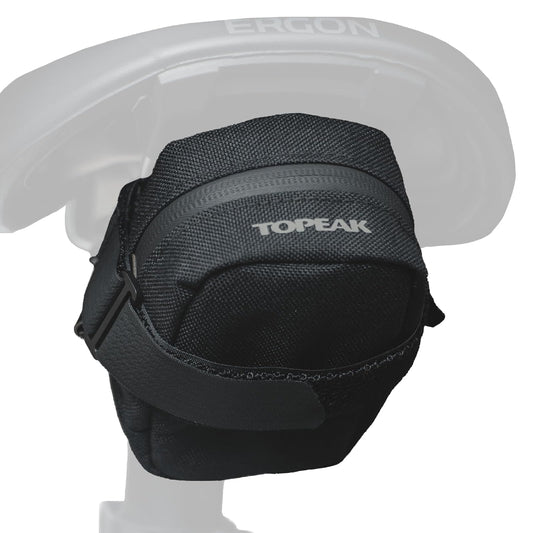 Topeak Bolsa de Manillar para Bicicleta, Negra, 23 x 14 cm, 3.8 L, 3 Compartimentos, Montaje en Manillar, Correas Antideslizantes
