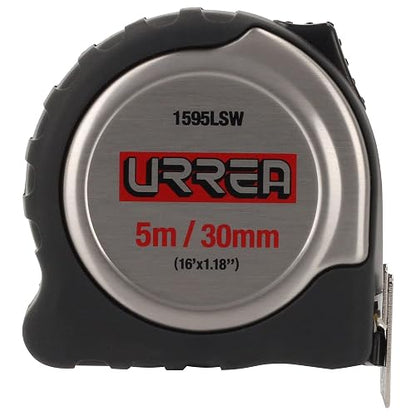 Urrea 1595LSW Flexómetro de Acero Inoxidable, 5 m X 30 mm