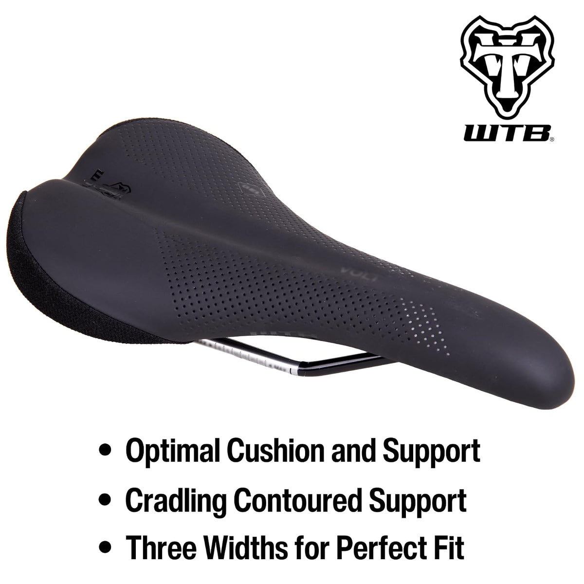 WTB Volt - Sillín para Bicicleta de montaña, Gel, Negro, Unisex, para Adultos