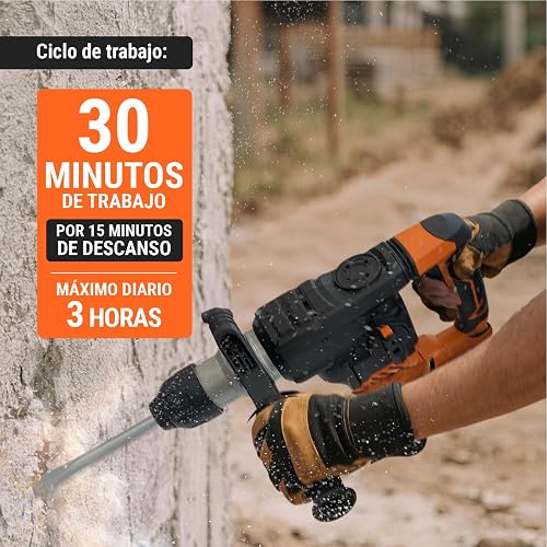 Truper PRO ROEL-60A, Rotomartillo SDS Plus/destornillador 6 J, 1500W