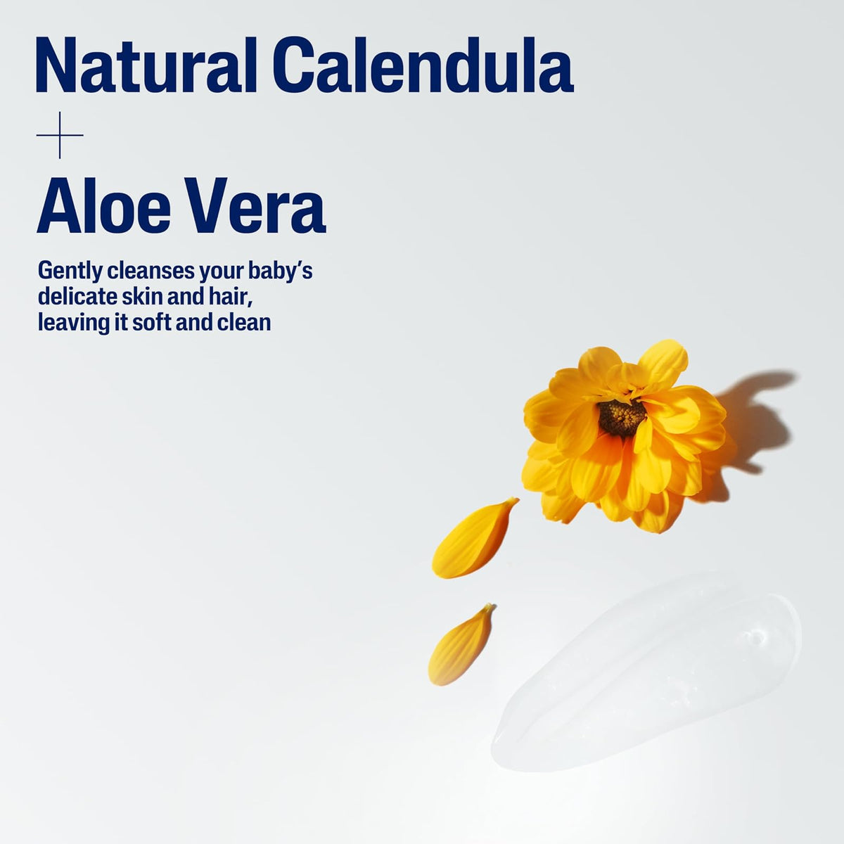 Champú y Gel de baño para bebés Cetaphil con caléndula orgánica, sin desgarros, hipoalergénico, Ideal para Uso Diario, Probado por dermatólogos, 7.8 oz