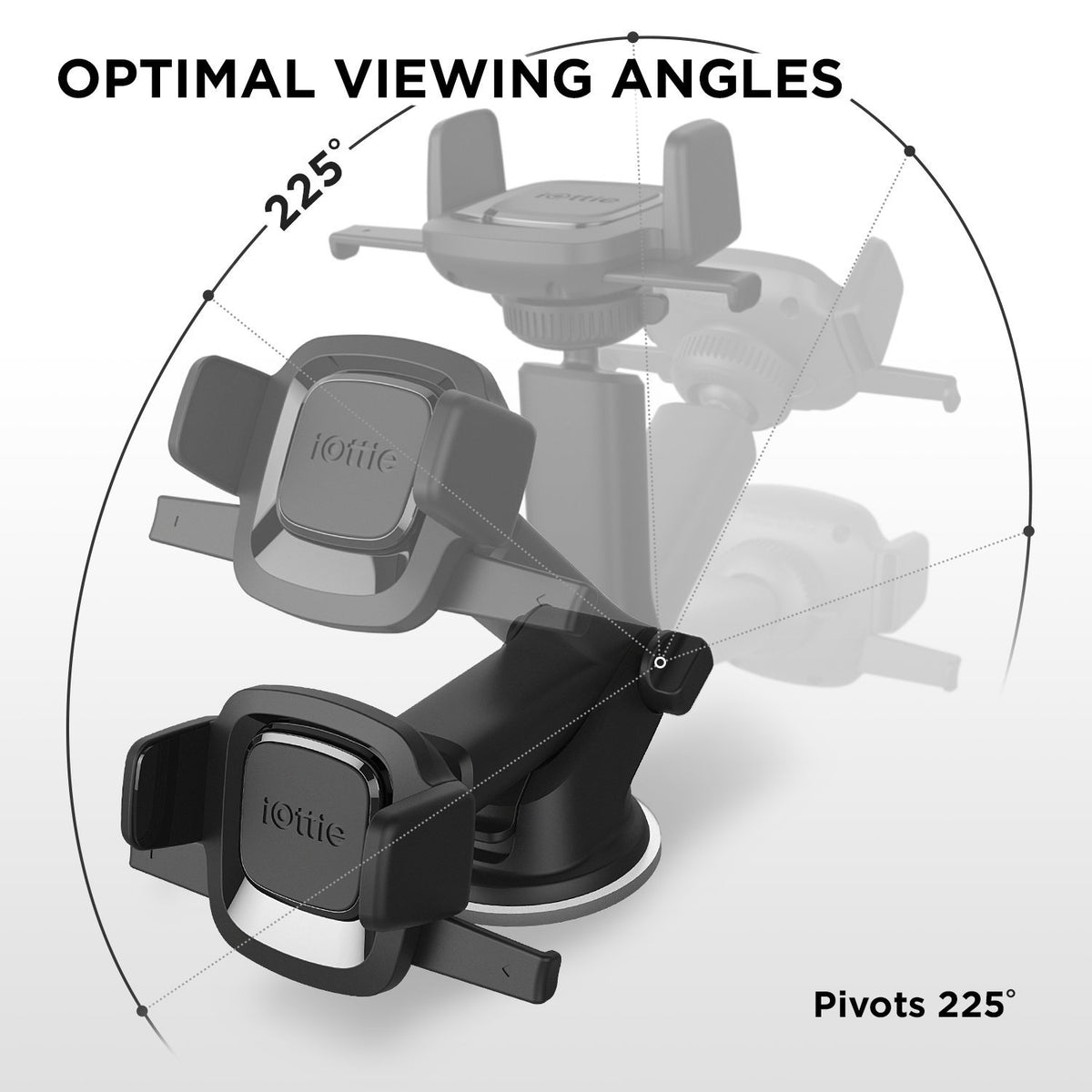 iOttie Easy One Touch Mini Dash & Parabrisas Car Mount Phone Holder || iPhone XS MAX R 8 Plus 7 Samsung Galaxy S10 E S9 S8 Plus Edge, Note 9 y Otros teléfonos Inteligentes