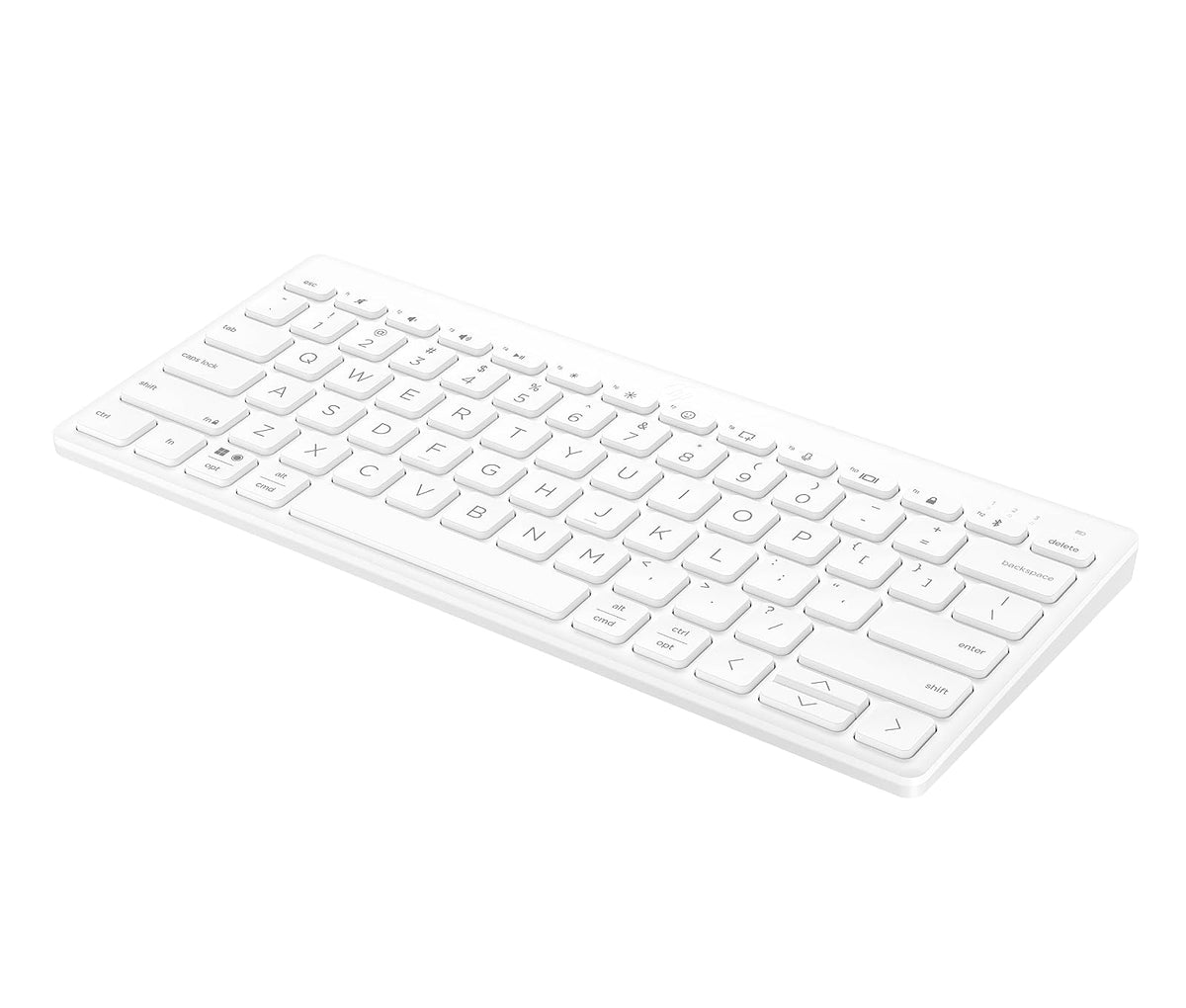 HP Teclado Inalámbrico 350, Conectividad 10 Metros, 2.4 GHz, en Español, Windows/Mac OS, Multi-Dispositivo, Blanco (692T0AA)